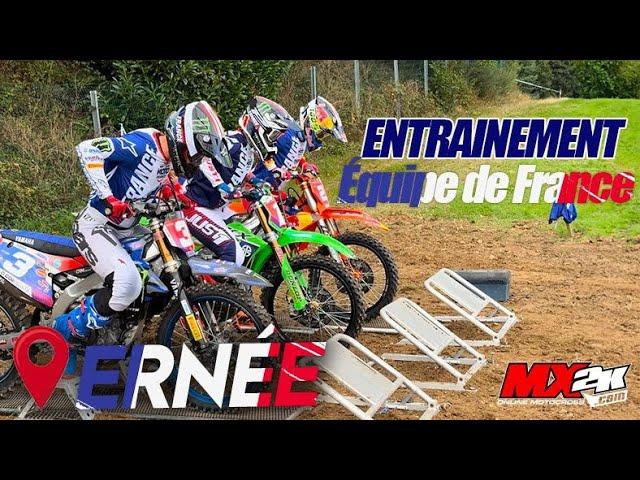 Entraînement équipe de France MXDN à Ernée 