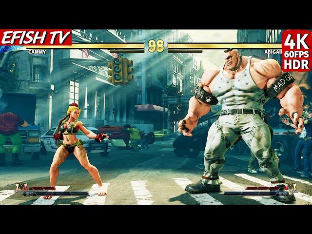 Cammy vs Abigail (Hardest AI) - Street Fighter V