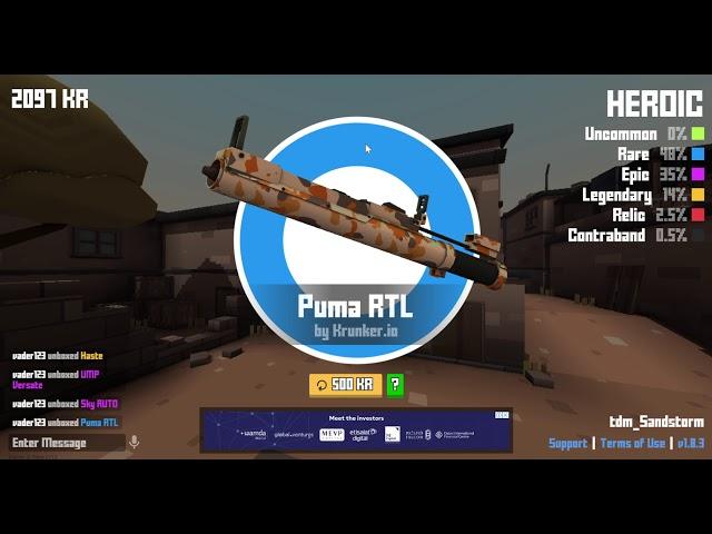 6000kr unboxing in krunker.io(relic)!!!!!!!!nuke shotgun.