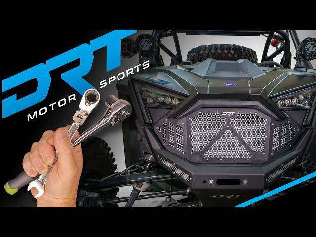 DRT motorsports Polaris RZR PRO R Front Aluminum Grill install