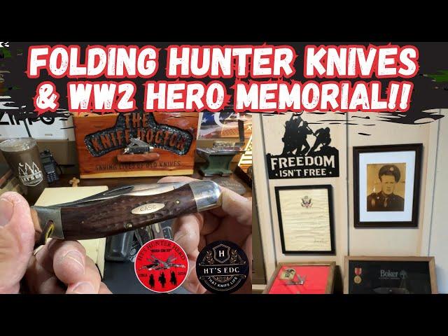 Folding Hunter Knives & WW2 Hero Memorial In The Knife Shop!