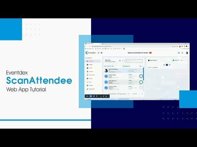 Eventdex Scan Attendee Web App Tutorial for Event Registration, Event Check-in & Badge Printing