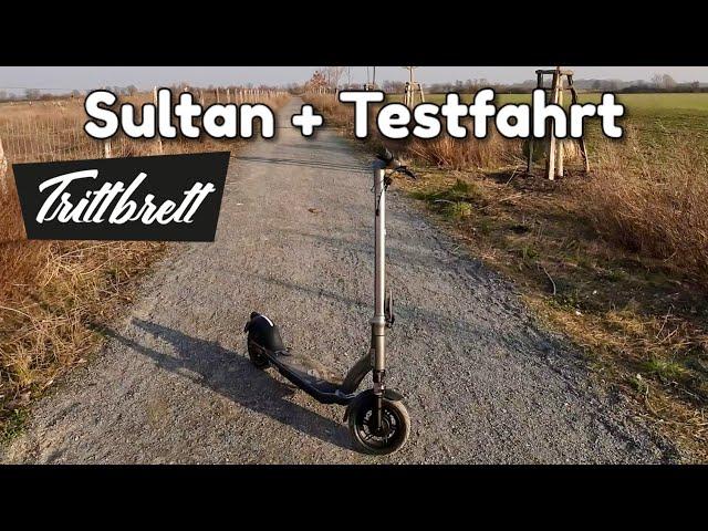 Trittbrett Sultan + E Scooter Testfahrt - mit Turbo Boost Funktion