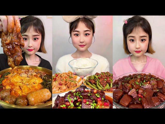 Asmr Eating Spicy Food Noodles | 불닭볶음면 먹방 | 중국먹방 면 | 중국먹방 매운 | 中国モッパン/咀嚼音/吃播/삼겹살먹방 | 다양한음식 고기 중국 먹방쇼