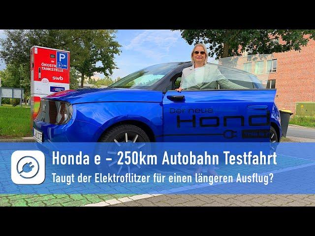 250 km in the Honda e - freeway test drive. Is the electric car suitable for the middle distance?