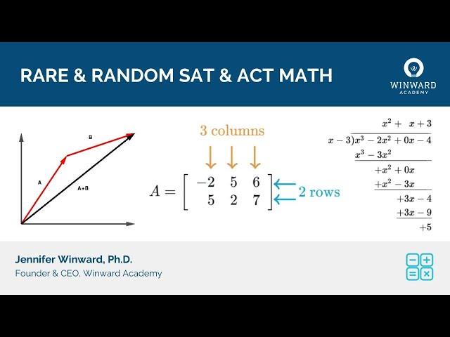 Rare & Random SAT & ACT Math Questions Webinar