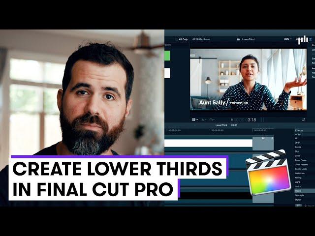 How to Easily Create Lower Thirds in Final Cut Pro