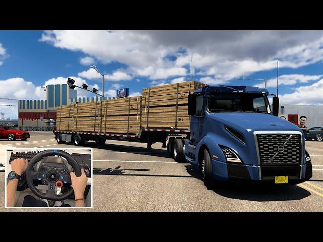 American Truck Simulator: Arkansas DLC Gameplay | Steering Wheel Gameplay