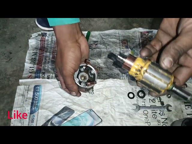 TVS Apache RTR self start Motor 2 Karbonn fitting