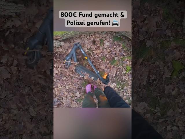 800€ Fund im Wald gemacht und Polizei gerufen!! #metalldetektor #metaldetecting #schatzsuche