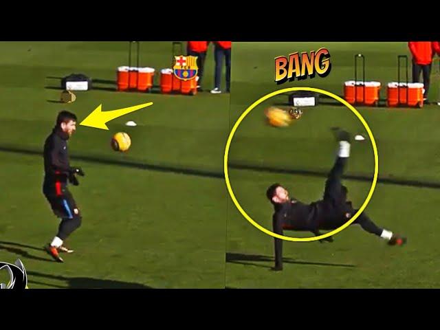 Lionel Messi  Crazy Bicycle kick Goal in Training 2018 | MUST WATCH