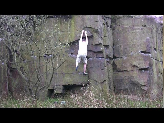 Brownstones Quarry - The ILT Dyno - 6B (first ascent)