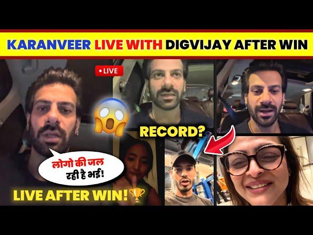 OMG! Karanveer Mehra Instagram LIVE After Win Bigg Boss 18 | Karanveer Live With Digvijay, Chum