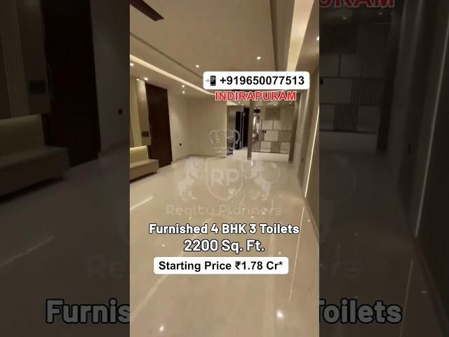 Luxury Furnished 4BHK Floor in Indirapuram | 2200 Sqft | Independent Floor #indirapuramflats