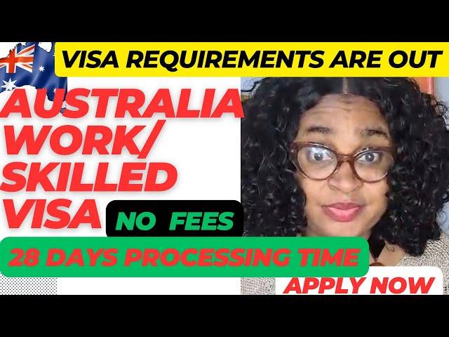 Move to Australia Now ! Apply for Work and Skilled Visa. No application fees for WA nomination. WA