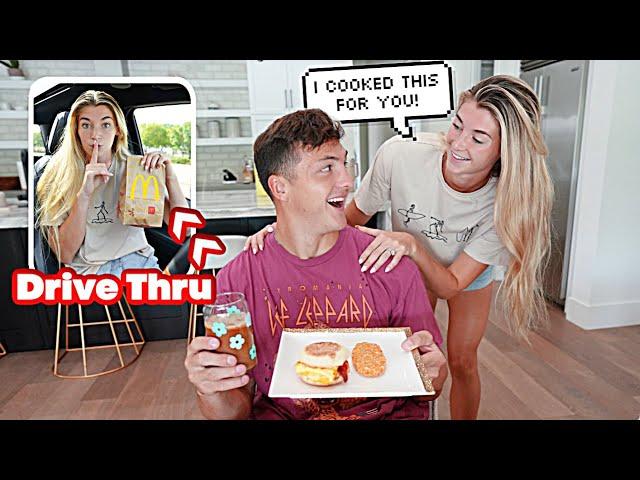 Pranking My Husband For 24 hour With Fast Food VS Home Cooked Meals!!