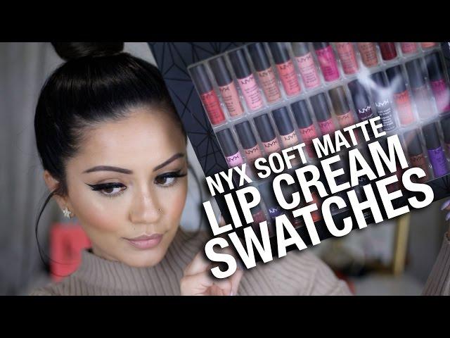 FULL NYX Soft Matte Lip Cream Swatches... ALL COLORS!!