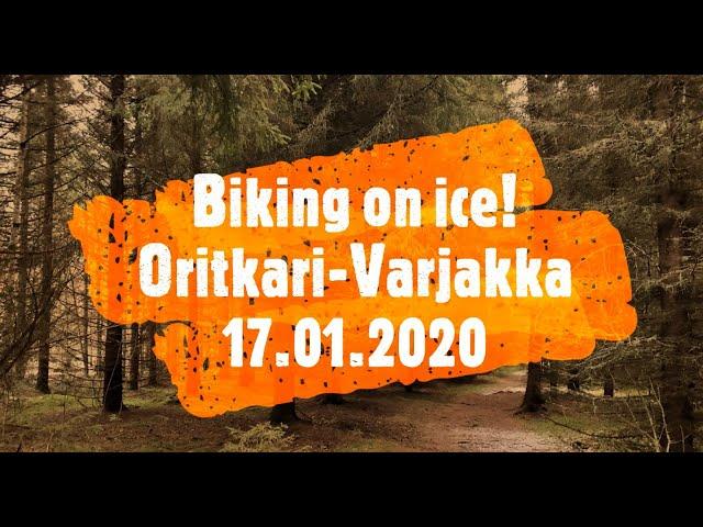 Biking on ice! Oritkari-Varjakka-Akio, Oulu 17.01.2020, Timelapse-video