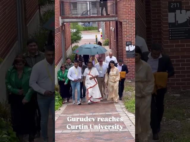 @Gurudevji reaches Curtin University @artofliving #blessings #love #gurugrace #wisdom 