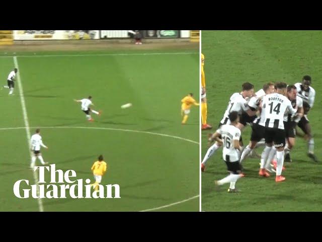 Notts County's Michael Doyle scores stoppage-time winner from halfway