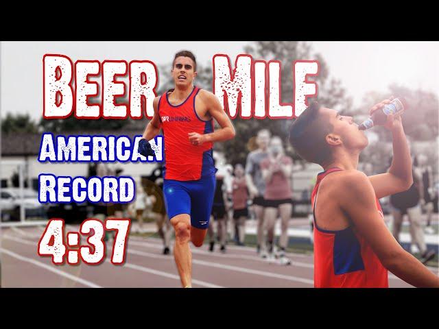 NEW 4:37 BEER MILE AMERICAN RECORD - September 2020 by Chris Robertson