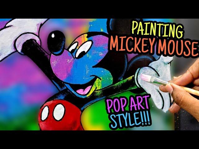 Painting a Pop Art MICKEY MOUSE