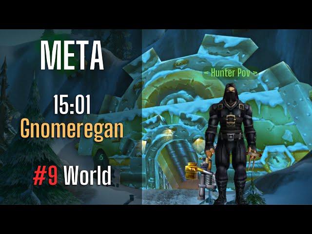 META 15:01 Gnomeregan Speedrun Hunter POV #9 WORLD