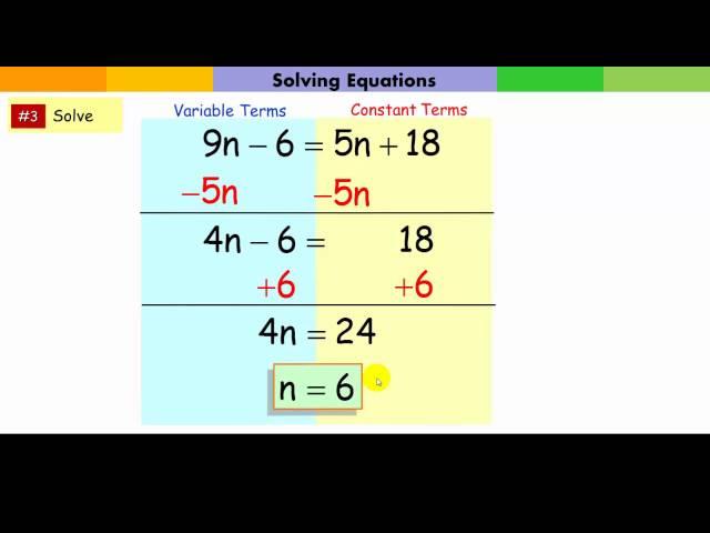 Solving Multi-Step Equations