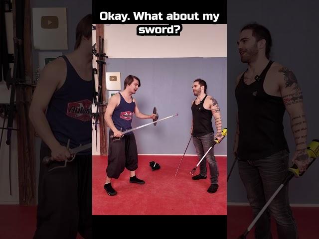SHOCKINGLY Effective Sword Technique!#sword #funny #meme