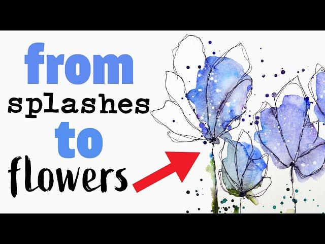  THIS technique will BLOW your mind !!! ~ The EASIEST Watercolour Flowers