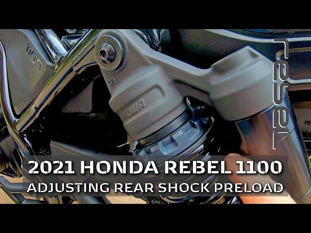 REBEL1100: Suspension Tuning Part 2 - Adjusting rear shock preload