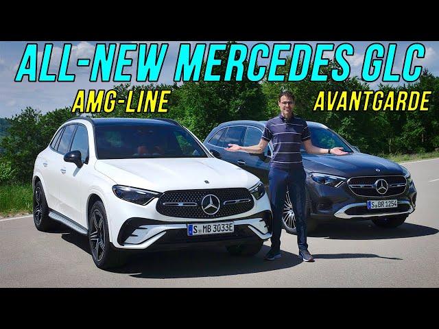 all-new 2023 Mercedes GLC Premiere REVIEW Exterior Interior AMG-Line vs Avantgarde comparison