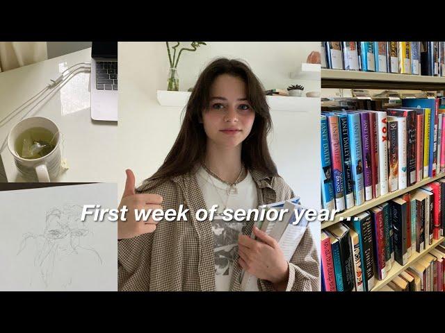 First week back to school (senior year) //weekly vlog