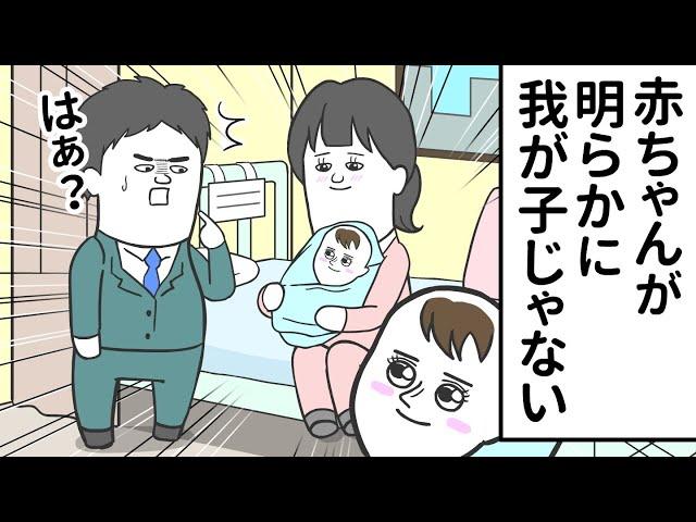 産まれた赤ちゃんが、明らかに自分の子じゃない【アニメ】