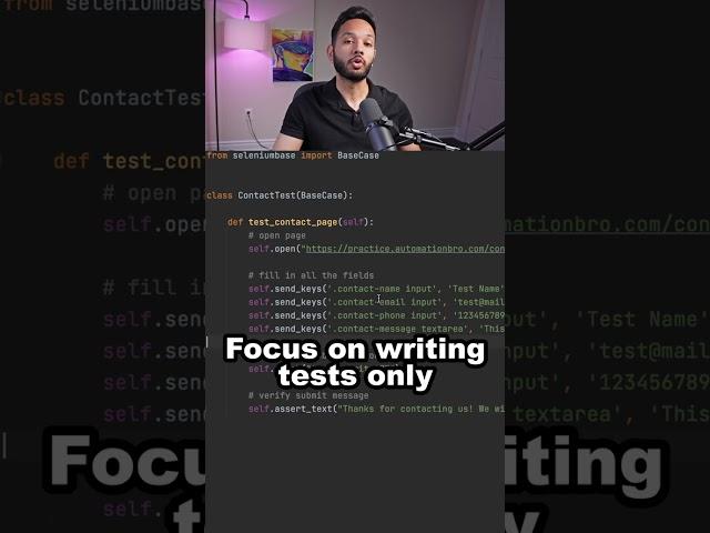 Stop writing long Selenium Python code