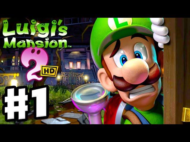 Luigi's Mansion 2 HD - Full Game Walkthrough Part 1 - Gloomy Manor!