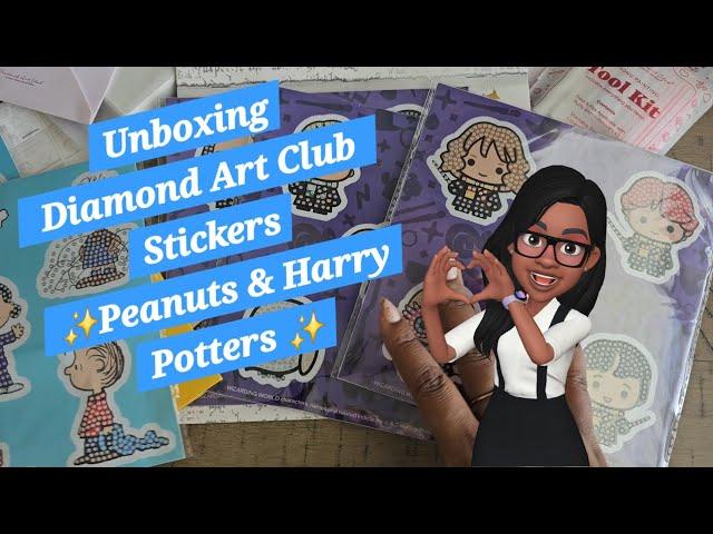 Unboxing Diamond Art Club Sticker ️Peanuts & Harry Potter ️