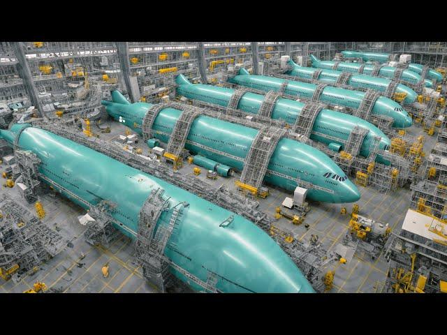 LIFE INSIDE Airbus' Mega Plane Factory: The Making of Massive AIRBUS Airplanes