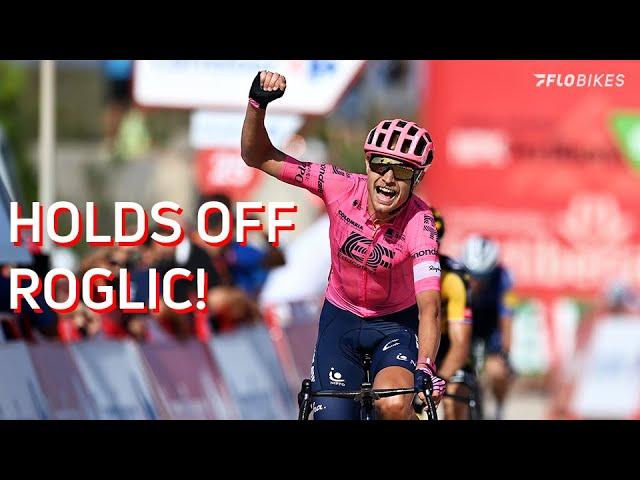 Magnus Cort Beats Primoz Roglic In CRAZY Uphill Sprint