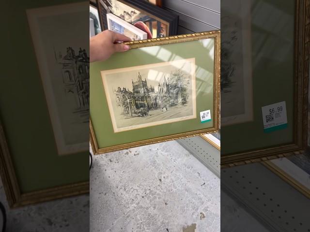 Awesome thrifted finds! Art, glass and more. #thrifting #thriftstore #thrifted #thriftwithme #art