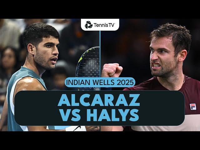 Carlos Alcaraz vs Quentin Halys Highlights | Indian Wells 2025