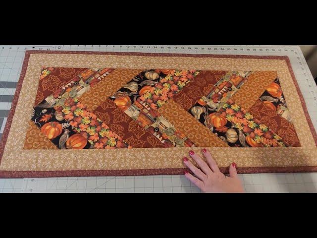 Scrappy Autumn Table Runner