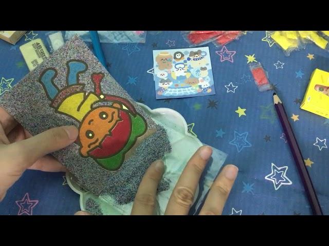 Instructions for painting simple sand paintings 21