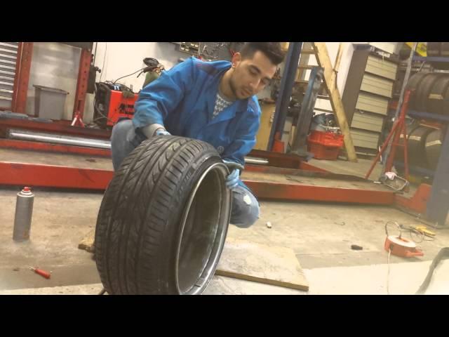 INSANE tyrestretch 205 40 on 17x10 10j DIY