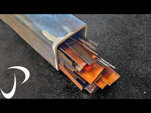 Making A Knife From Copper And Bandsaw Blades