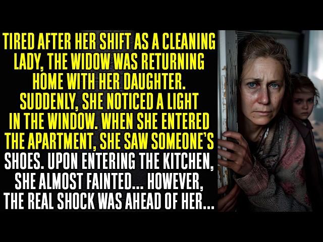 A widow was on her way home with her daughter. As she entered,she saw… But the real shock was ahead…