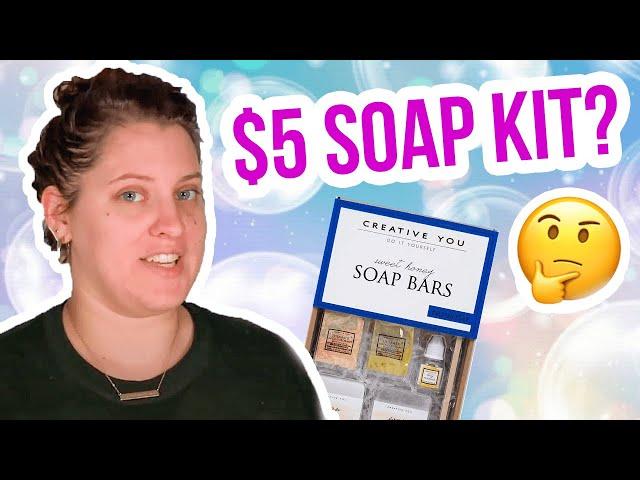 Testing the CHEAPEST Soap Kit ever? $5 Walmart Craft | #12DaysOfSoapmas2020 |  Royalty Soaps