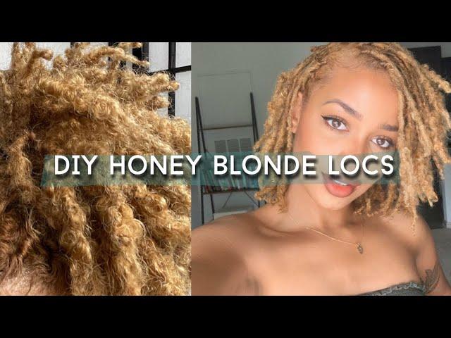 Step by Step DIY Honey Blonde Locs with Minimal Damage | WestIndieRay