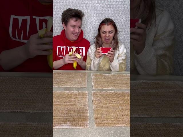 Choose fruit challenge  Did she notice the pepper and banana mix?  #shorts Best video by Hmelkofm