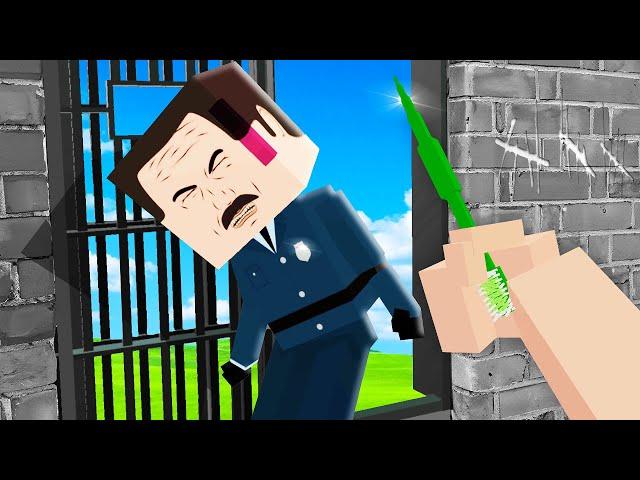 Using Brutal Force to Escape VR Prison... (Paint The Town Red VR)